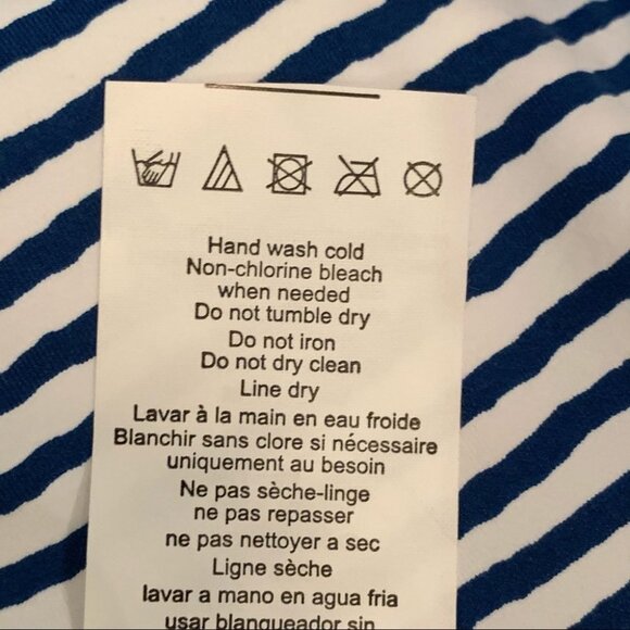 NWT Lauren Ralph Lauren Painterly Striped Bandeau Halter Bikini Top 12 - Picture 12 of 12